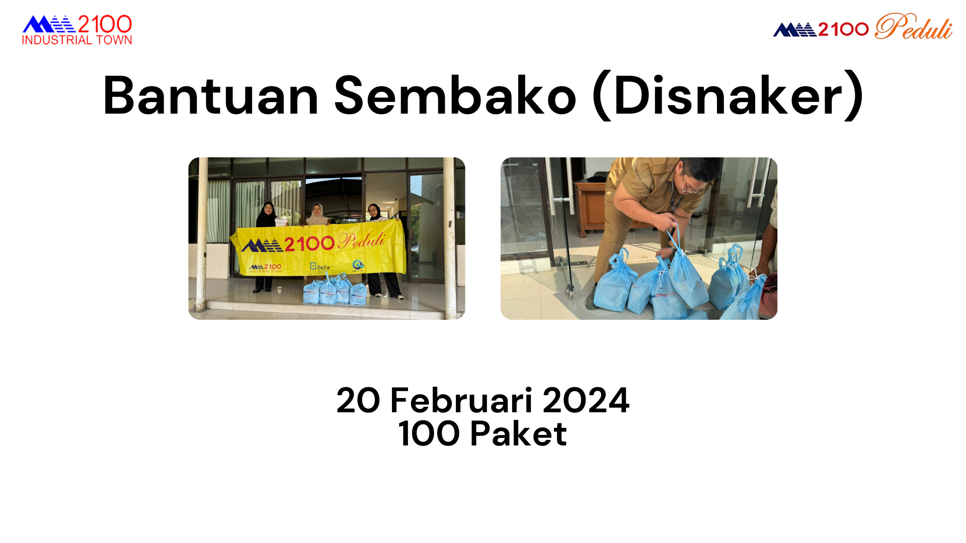 Bantuan Sembako (Disnaker)