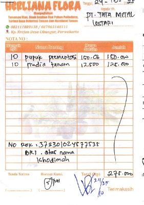 TML - Penyediaan tanaman untuk penghijauan pabrik oleh HERLIANA FLORA
