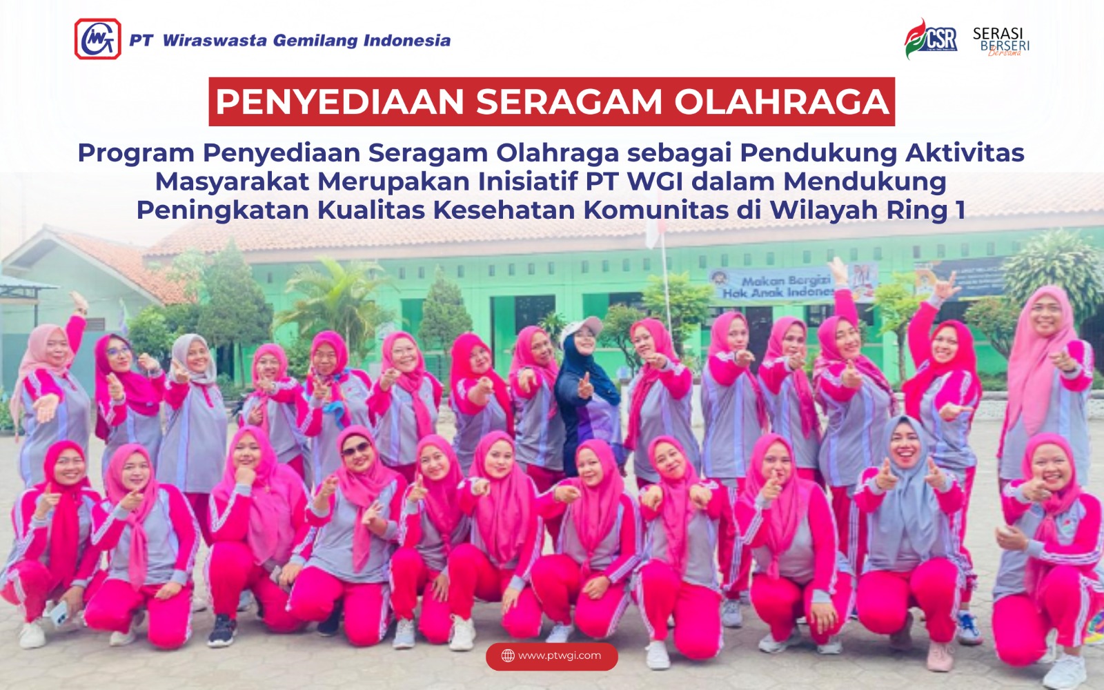 Penyediaan Seragam Olahraga Sebagai Pendukung Aktivitas Kesehatan Masyarakat