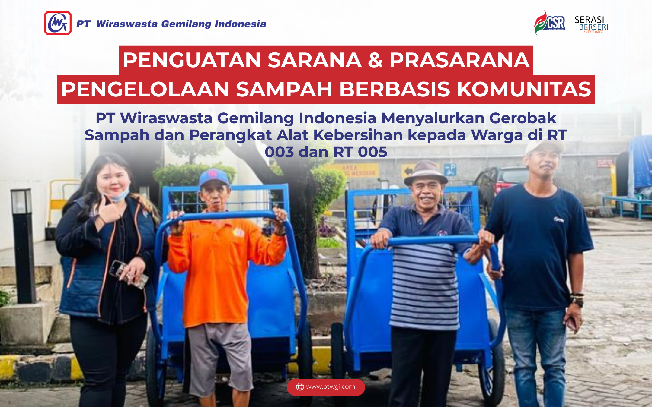 Penguatan Sarana dan Prasarana Pengelolaan Sampah Berbasis Komunitas