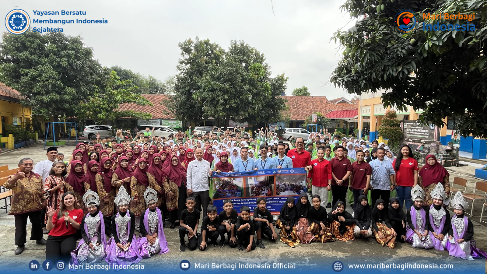 DONASI PERANGKAT PRESENTASI KE SEKOLAH SDN SUKARESMI 05 OLEH YAYASAN BERSATU  MEMBANGUN INDONESIA SEJAHTERA