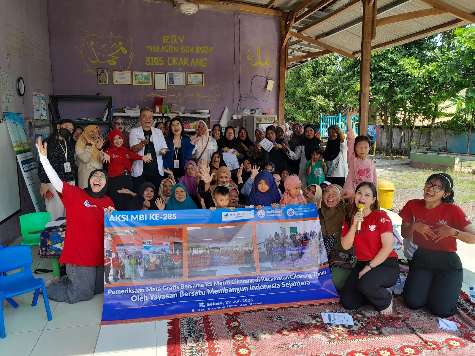 PEMERIKSAAN MATA BERSAMA RS METRO CIKARANG DI CIKARANG TIMUR OLEH YAYASAN  BERSATU MEMBANGUN INDONESIA SEJAHTERA