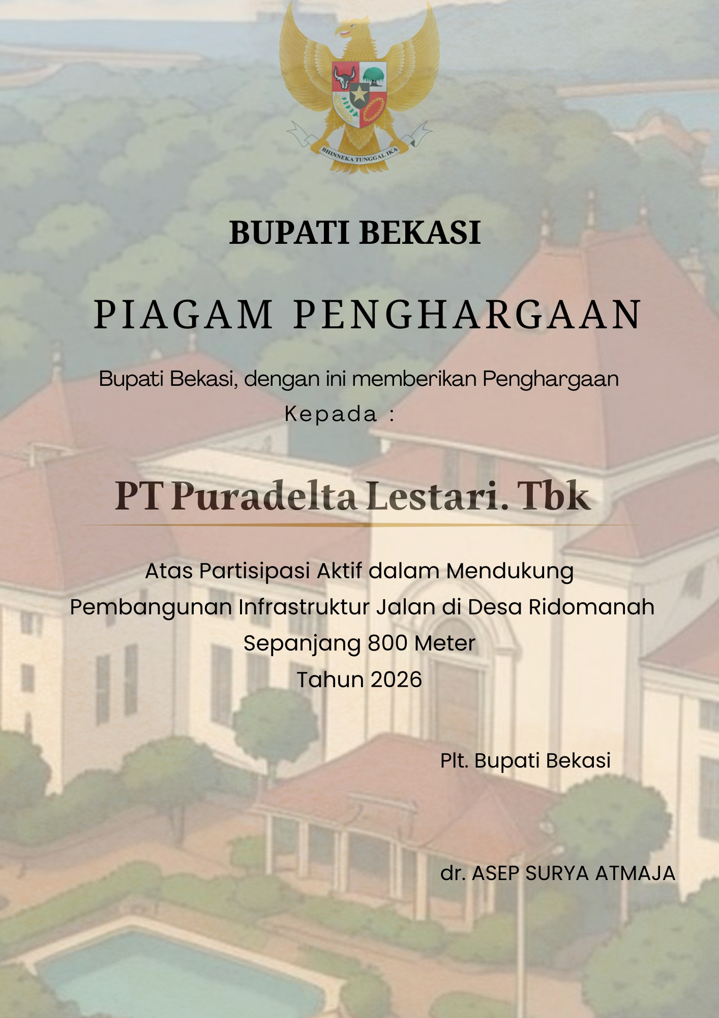 Perbaikan Jalan Lingkungan Desa Pasirranji Kecamatan Cikarang Pusat
